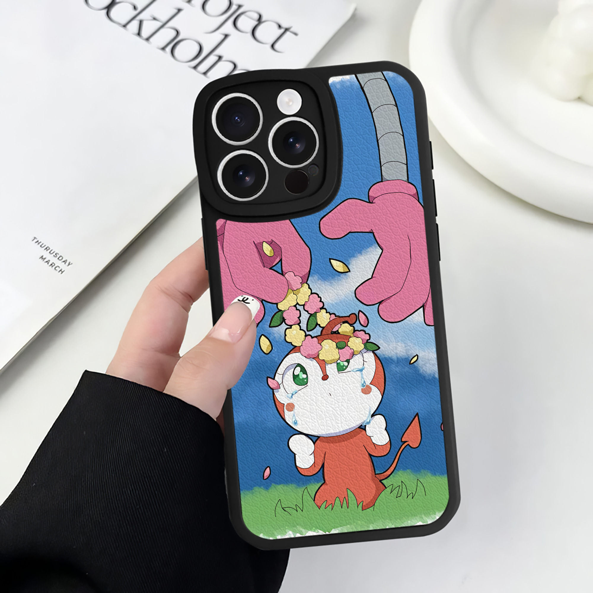 （画像用） アンパンマン Anpanman 【iPhone 16シリーズ対応】シリコンスマホケース（レザー調） 材質：シリコン